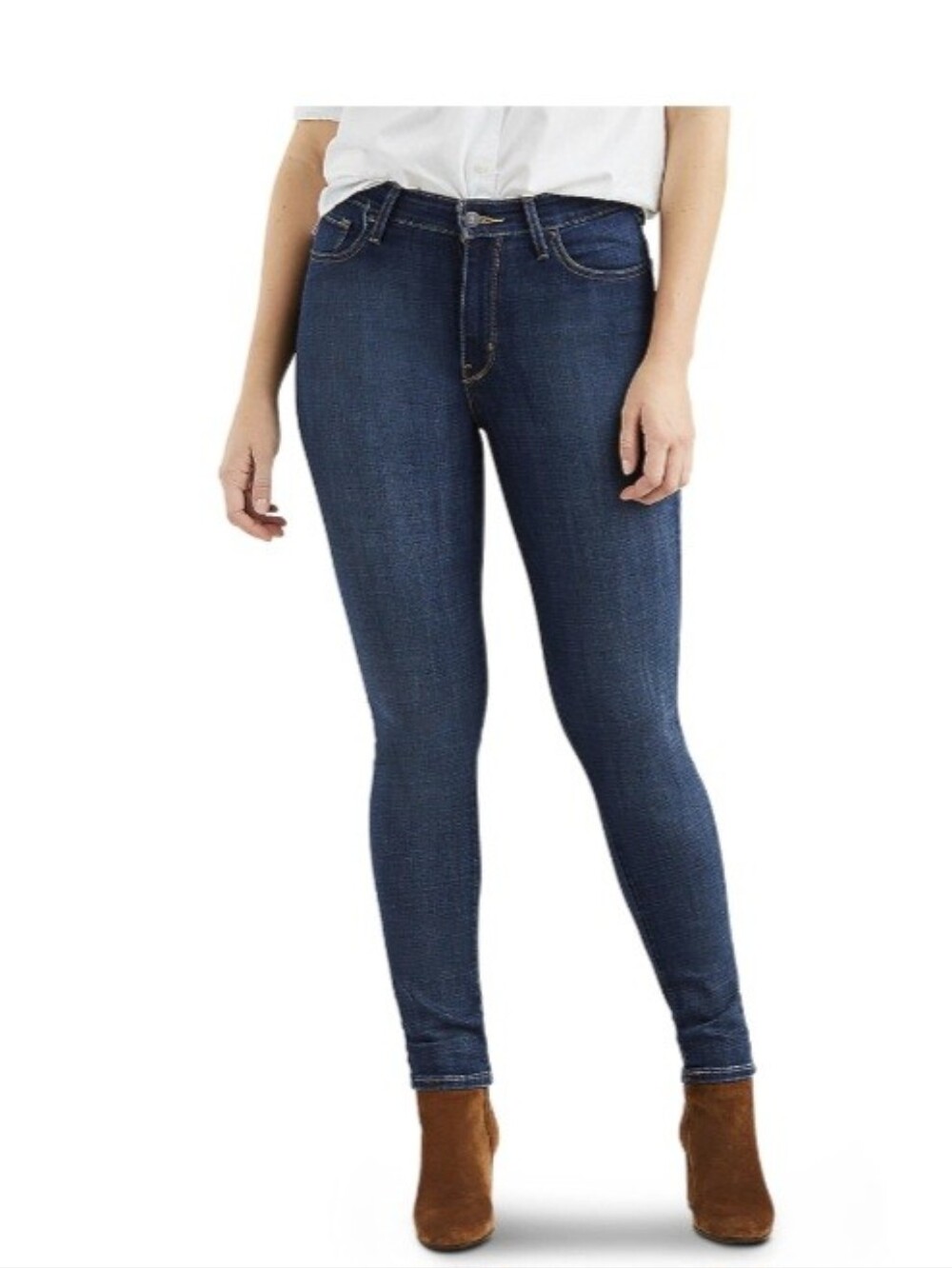High - Rise Skinny Levi Dark Jeans